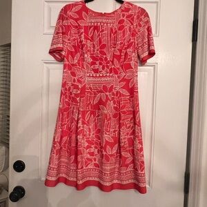 Jessica Howard Red and White Floral Mini Dress